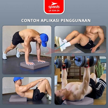 SPEEDS Balance Pad TPE 50x40x5cm Bantalan Yoga Olahraga Matras Lutut Pilates Empuk Cushion 034-24