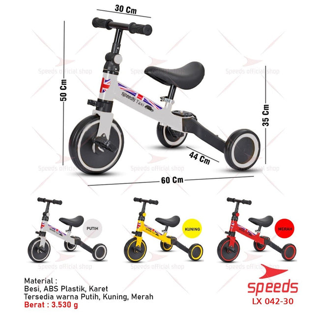 SPEEDS Sepeda Mini Sepeda Anak Taxi KickBike Balancing Bike Sepeda Keseimbangan 071-10