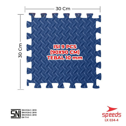 SPEEDS Matras EVA mat 30x30cm 10mm Matras Puzzle Anak Evamat Empuk Soft 034-4