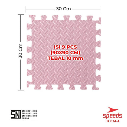 SPEEDS Matras EVA mat 30x30cm 10mm Matras Puzzle Anak Evamat Empuk Soft 034-4