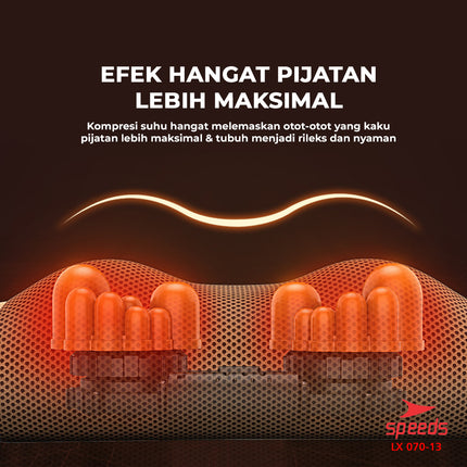 SPEEDS Bantal Pijat Elektrik Portable 070-13