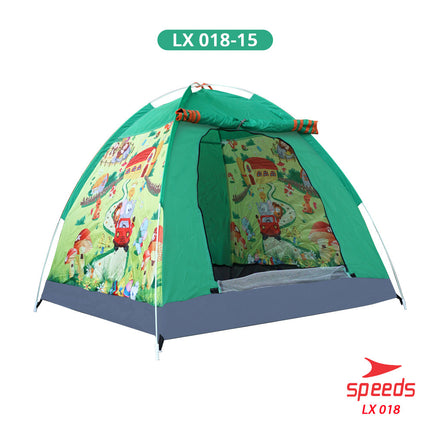 SPEEDS Tenda Anak Karakter Kartun Camping Outdoor Otomatis Anti Air LX 018-15