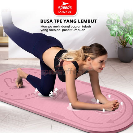 SPEEDS Skipping Mat 6-10-15mm Matras Lompat Tali Olahraga Fitness Jumping Mat Empuk Anti Slip 027-36