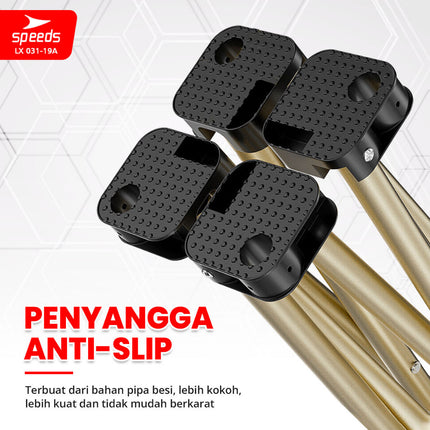 SPEEDS Folding Table Meja Lipat Portabel untuk Outdoor maupun Indoor Meja Praktis Serbaguna 031-19 Biru