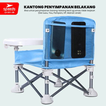 SPEEDS Kursi Makan Lipat Bayi Portabel 031-38
