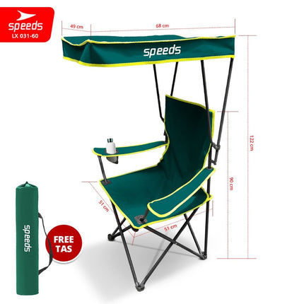 SPEEDS Kursi Lipat Outdoor Dengan Kanopi 031-60
