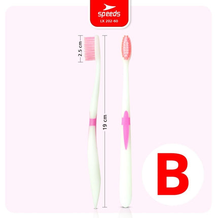 SPEEDS Sikat Gigi Travel Toothbrush Gosok Gigi Hotel Tooth Brush Warna-Warni Atasi Karang Gigi 202-60