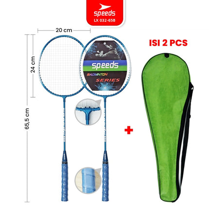 SPEEDS Raket Badminton Raket Racket Bulu Tangkis Outdoor Original Pertandingan 032-507