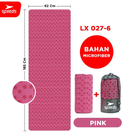SPEEDS Yoga Towel Mat Handuk Yoga Matrass Anti Bacterial Washable Portable Untuk Fitness 027-6