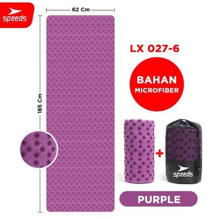 SPEEDS Yoga Towel Mat Handuk Yoga Matrass Anti Bacterial Washable Portable Untuk Fitness 027-6