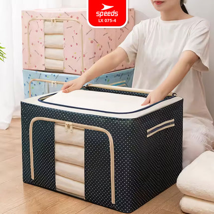 SPEEDS Storage Box Oxford Kain 66L 100L Multifungsi Penyimpanan Serbaguna 075-4