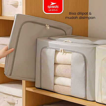 SPEEDS Storage Box Kotak Penyimpanan Multifungsi Container Oxford Tahan Air Lembab 075-5