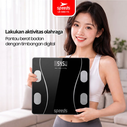 SPEEDS Timbangan Berat Badan Digital Max 180kg 040-15