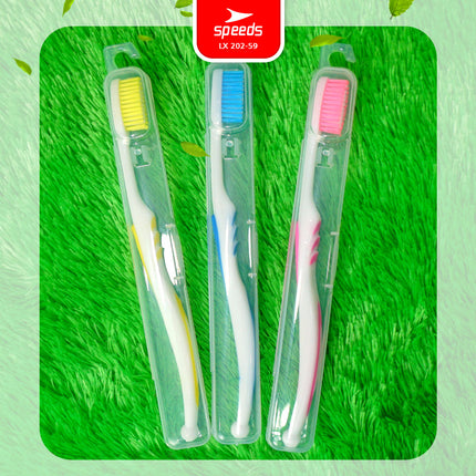 SPEEDS Sikat Gigi Hotel Toothbrush Gosok Gigi Hotel Travel Warna-Warni Atasi Karang Gigi 202-59