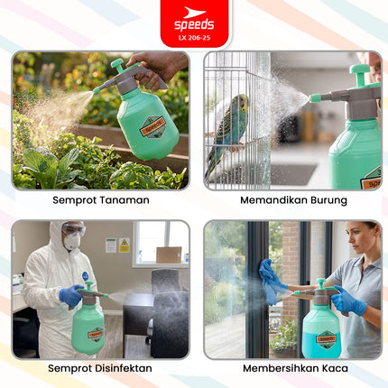SPEEDS Bottle Pressure Sprayer Botol Semprotan Spray Manual 3L 2L 1L Tekanan Tinggi 206-25
