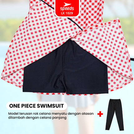 SPEEDS Baju Renang Muslim Spandex Swimwear Swim Suit Cewek Wanita Hijab Perempuan Remaja / Baju Renang 1029