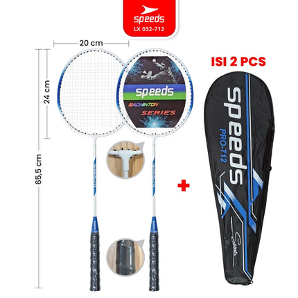 SPEEDS Raket Badminton Raket Racket Bulu Tangkis Outdoor Original Pertandingan 032-507