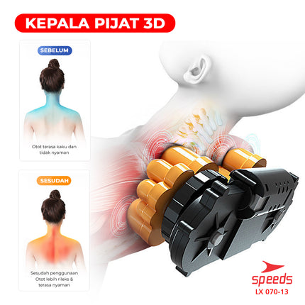 SPEEDS Bantal Pijat Elektrik Portable 070-13