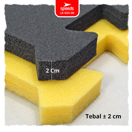 SPEEDS Matras Taekwondo XPE 60x60x2cm Empuk Matras Puzzle Alas Ruangan 034-30
