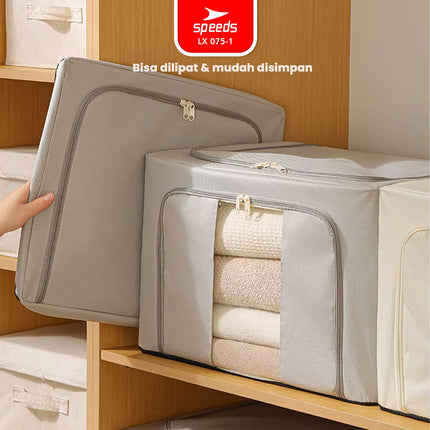 SPEEDS Storage Box Jumbo 66L 100L Kotak Penyimpanan Pakaian Anti Lembab 075-1