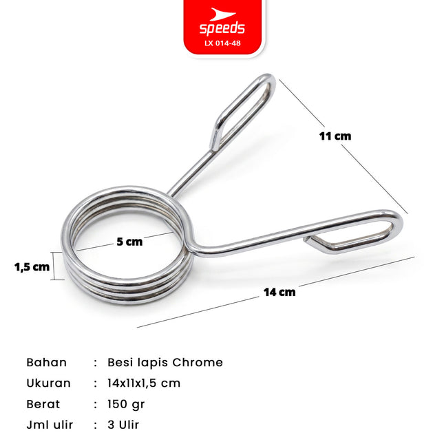 SPEEDS Spring Collar Penjepit Plat Barbell 014-48