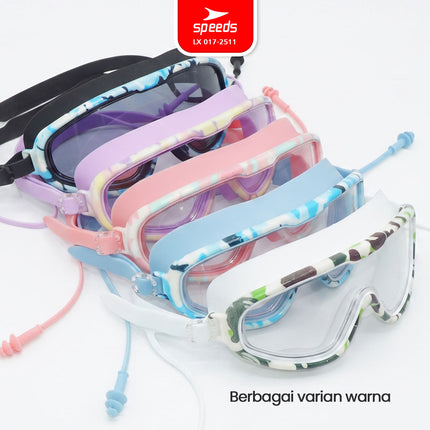 SPEEDS Kacamata Renang Dewasa Swim Goggles Anti Fog Ear Plugs 017-2511