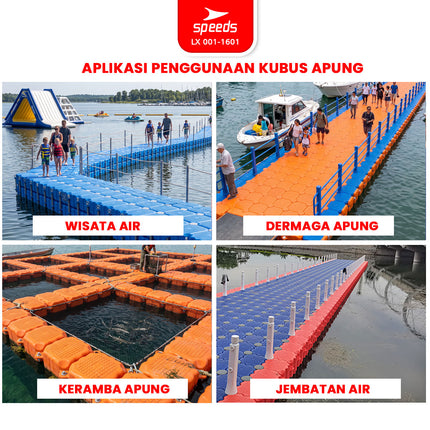 SPEEDS Kubus Apung HPDE 50x50x40cm Floating Dock 001-1601