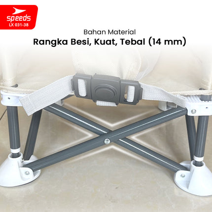 SPEEDS Kursi Makan Lipat Bayi Portabel 031-38