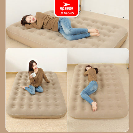 SPEEDS Kasur Angin Tiup 200x154x43cm Multifungsi Matras Kasur Pompa Outdoor Inflatable Bed 020-65