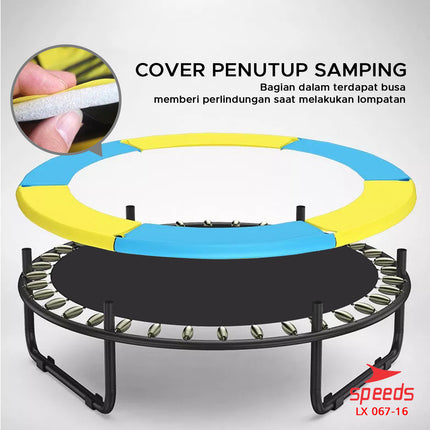 SPEEDS Trampolin Anak Mainan Lompat Jump 60inch Trampoline Mainan Olahraga Anak Lompat 067-16