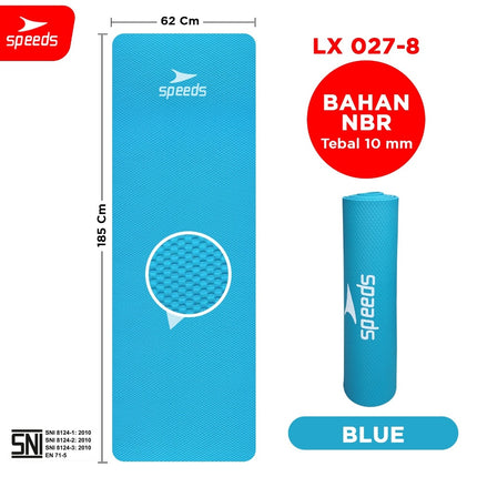 SPEEDS Matras Yoga Mat NBR Karpet Spons Tikar Alas Karpet 10MM Berstandar SNI 027-8