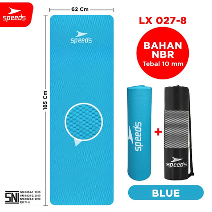 SPEEDS Matras Yoga Mat NBR Karpet Spons Tikar Alas Karpet 10MM Berstandar SNI 027-8