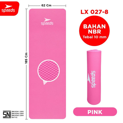 SPEEDS Matras Yoga Mat NBR Karpet Spons Tikar Alas Karpet 10MM Berstandar SNI 027-8