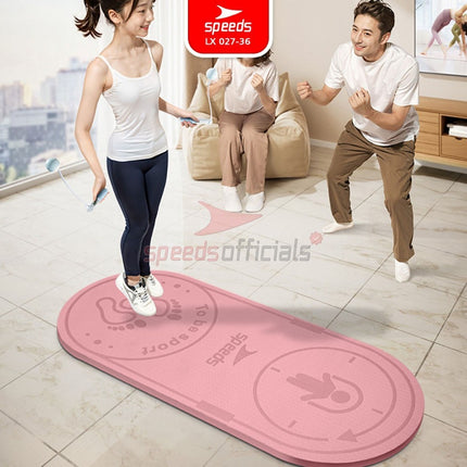 SPEEDS Skipping Mat 6-10-15mm Matras Lompat Tali Olahraga Fitness Jumping Mat Empuk Anti Slip 027-36