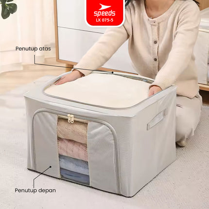 SPEEDS Storage Box Kotak Penyimpanan Multifungsi Container Oxford Tahan Air Lembab 075-5