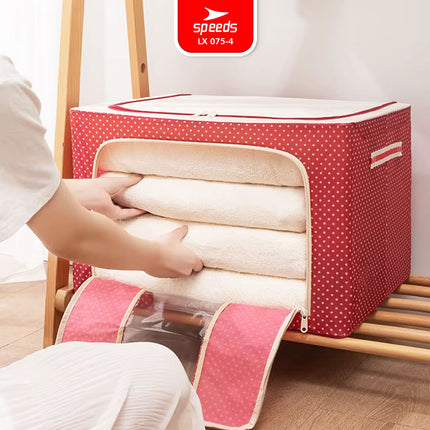 SPEEDS Storage Box Oxford Kain 66L 100L Multifungsi Penyimpanan Serbaguna 075-4