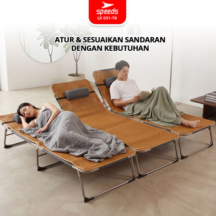 SPEEDS Kursi Malas Lipat 176x56x26cm 031-76