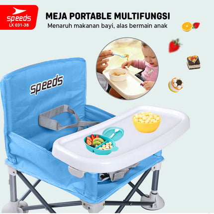 SPEEDS Kursi Makan Lipat Bayi Portabel 031-38