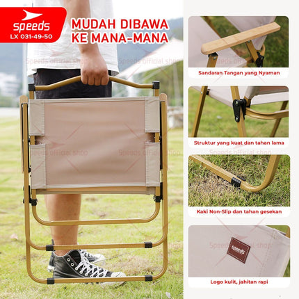 SPEEDS Kursi Lipat Camping Foldable L, XL 031-49