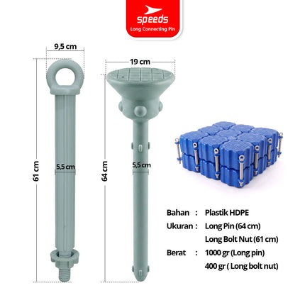 SPEEDS Long Pin Long Bolt Kubus Apung 001-1605