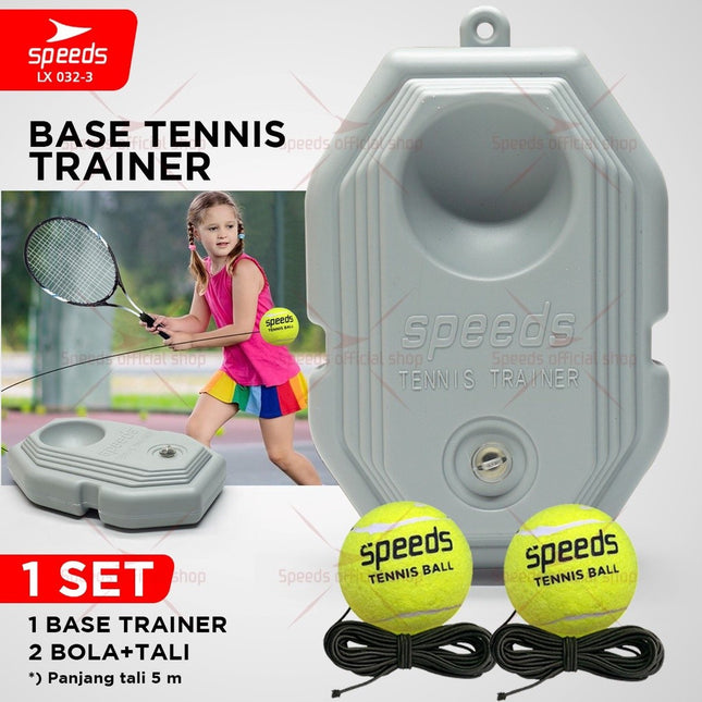 SPEEDS Bola Tenis Tennis Dengan Tali Elastis Bahan Karet Untuk Latihan Tennis Trainer Olahraga Tenis Bola 032-3
