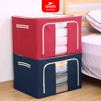SPEEDS 66L 100L Kotak Penyimpanan Oxford Serbaguna Box Storange Kain Multifungsi Jumbo 075-8