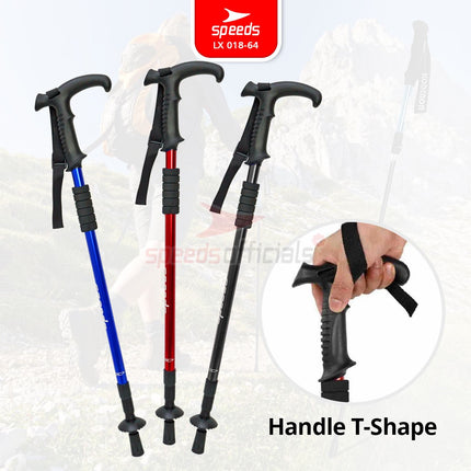 SPEEDS Trekking Pole Tracking Pole Gagang L Tongkat Treking Gunung Camping/ Tongkat Hiking Mendaki 018-64