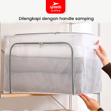 SPEEDS Kain Oxford Kotak Penyimpanan Waterproof storage box Multifungsi Container Box Warna Ukuran Besar 075-6