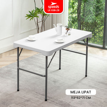 SPEEDS Meja Lipat Plastik SET 113x62x71cm 038-29