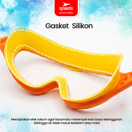 SPEEDS Kacamata Renang Anak Swimming Goggles Anti Fog Lensa Jernih 017-2510