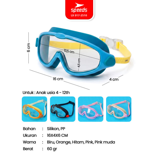 SPEEDS Kacamata Renang Anak Anti Fog 017-2510
