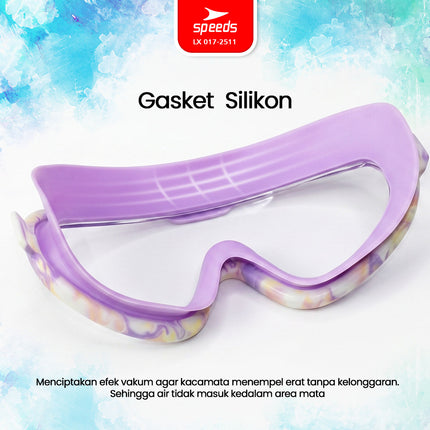 SPEEDS Kacamata Renang Dewasa Swim Goggles Anti Fog Ear Plugs 017-2511
