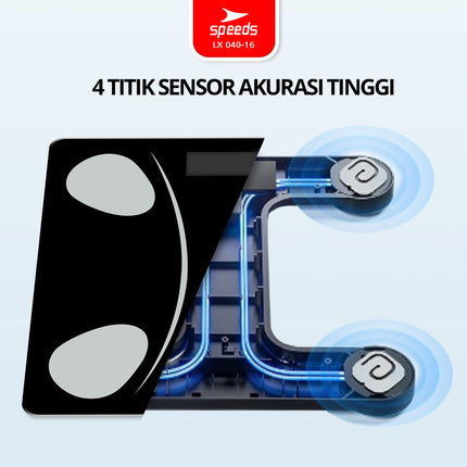 SPEEDS Timbangan Berat Badan Digital Max 180kg 040-16