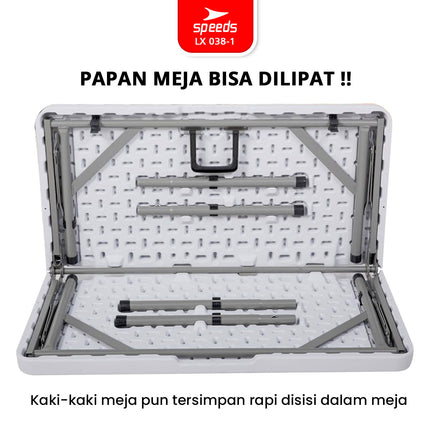 SPEEDS Meja Lipat Plastik 86x86x74cm 038-1